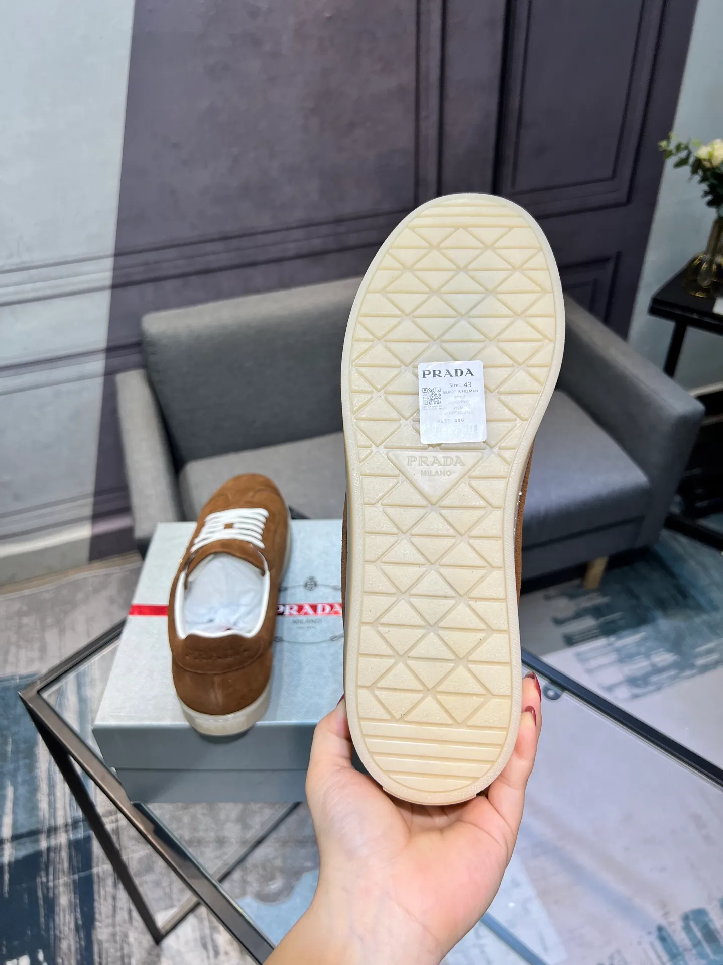 Men's shoes 💰540 [PRADA] Men's shoes are popular in the counter, official website synchronization, 1 high-quality shipment ✔️ Original frosted cowhide + cowhide lining, 1🆚1 replica, original sole, 38-45 (45 customized, non-refundable)